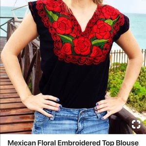 Brand new handmade Mexican blouse